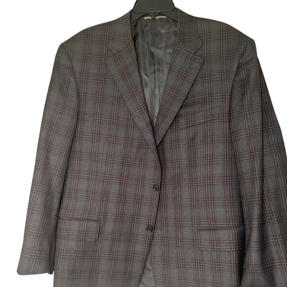 Ⓜ️❤️CANALI LUX plaid wool classic jacket‎ from Nordstrom 48R - NWOT Gorgeous!❤️ - Picture 4 of 16